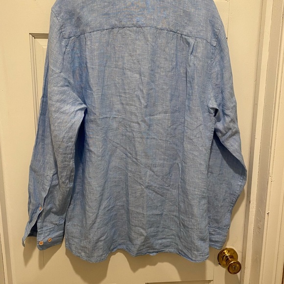 Ocean & Coast Linen Button Down Shirt Mens Shirt Outdoor Casual Beach - Picture 3 of 3